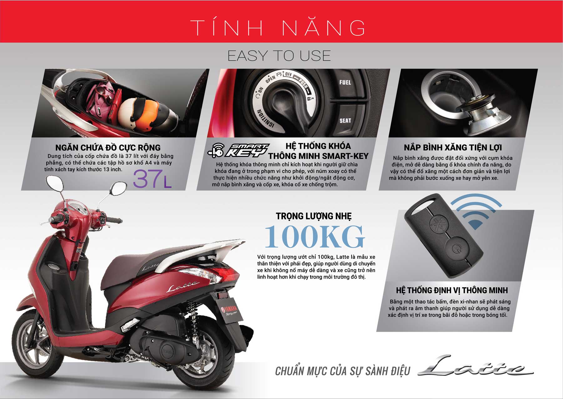 mua xe máy Yamaha Latte chính hãng tại Nhơn Trạch